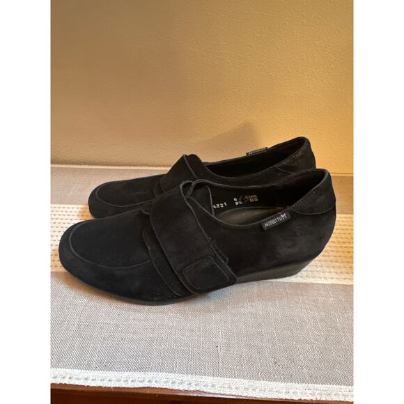Mephisto Graziella Black Suede Wedge Size 8.5 Air-Jet Comfort - Picture 3 of 8